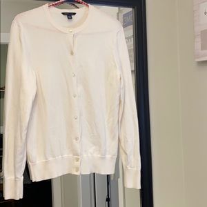 Tommy Hilfiger cream button up cardigan size med